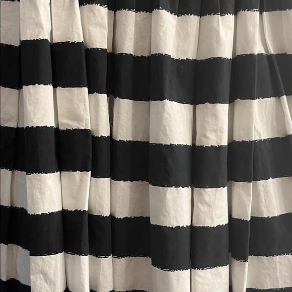 Dolce & Gabbana Black and White Striped Midi Dress - Picture 6 of 6